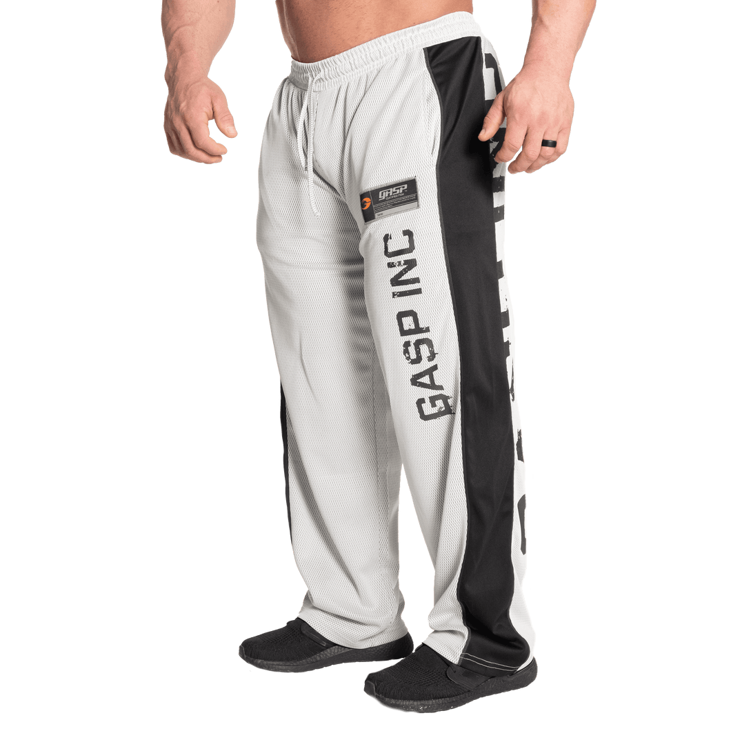 Gasp No1 Mesh Pant White/Grey Regural Length