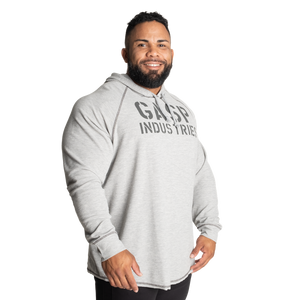 Gasp Longsleeve Thermal Hoodie Grey Melange