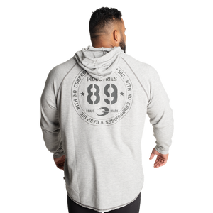 Gasp Longsleeve Thermal Hoodie Grey Melange