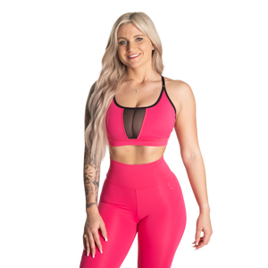 Better Bodies Highbridge Mesh Bra, Hot Pink