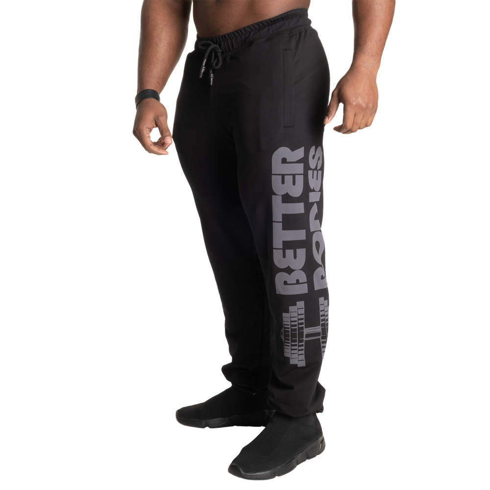 Better Bodies Stanton Sweatpants V2, Black Long length