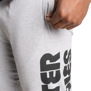 Better Bodies Stanton Sweatpants V2, Light Grey Melange Long length