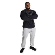 Better Bodies Stanton Sweatpants V2, Light Grey Melange Long length