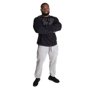 Better Bodies Stanton Sweatpants V2, Light Grey Melange Long length