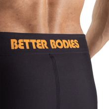 Better Bodies Tapered Board Shorts, Black/Yellow