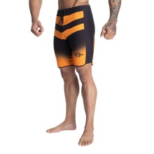 Better Bodies Tapered Board Shorts, Black/Yellow