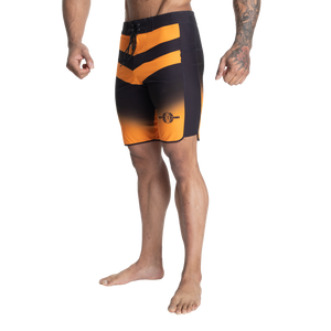 Better Bodies Tapered Board Shorts, Black/Yellow