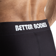 Better Bodies Tapered Board Shorts, Black/White