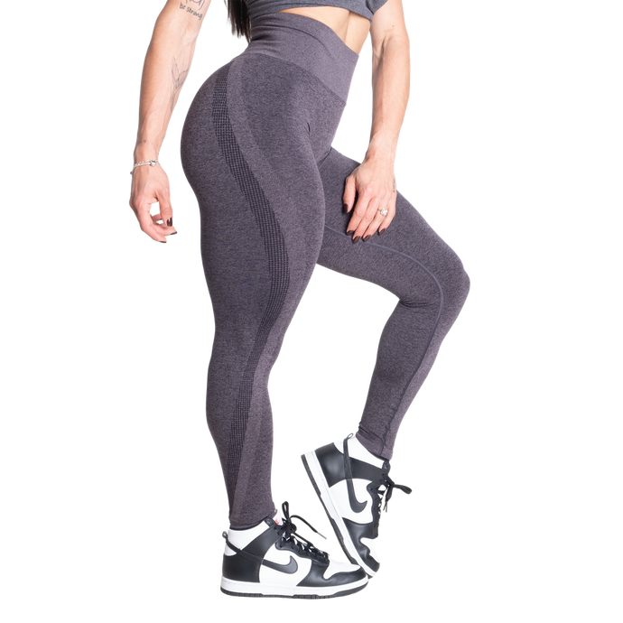 Better Bodies Curve Scrunch Leggings, Black Melange