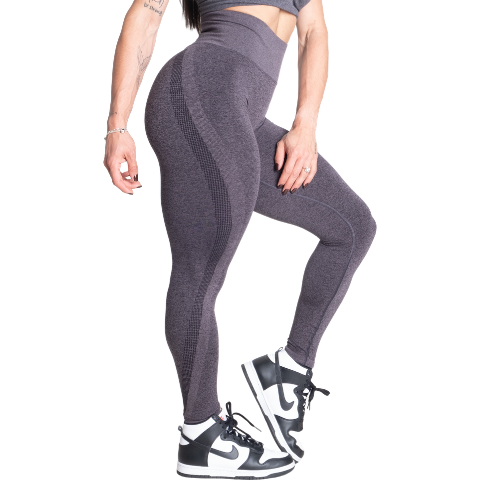 Better Bodies Curve Scrunch Leggings, Black Melange