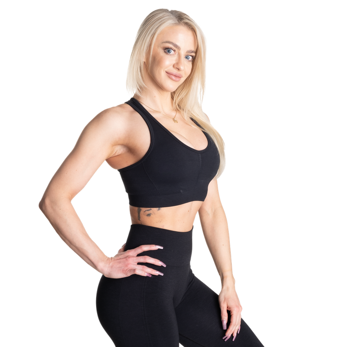 Better Bodies Scrunch Sports Bra, Black