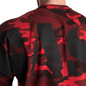 Gasp Thermal Skull Tee, Red Camo