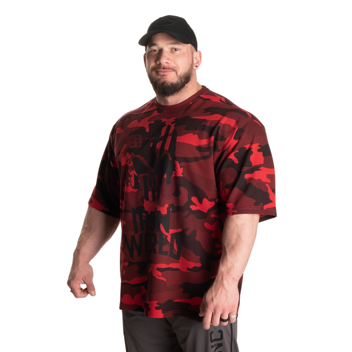 Gasp Thermal Skull Tee, Red Camo