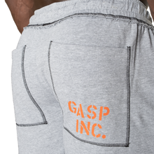 Gasp Vintage Division Sweatpants, Light grey melange/flame