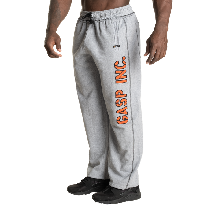 Gasp Vintage Division Sweatpants, Light grey melange/flame