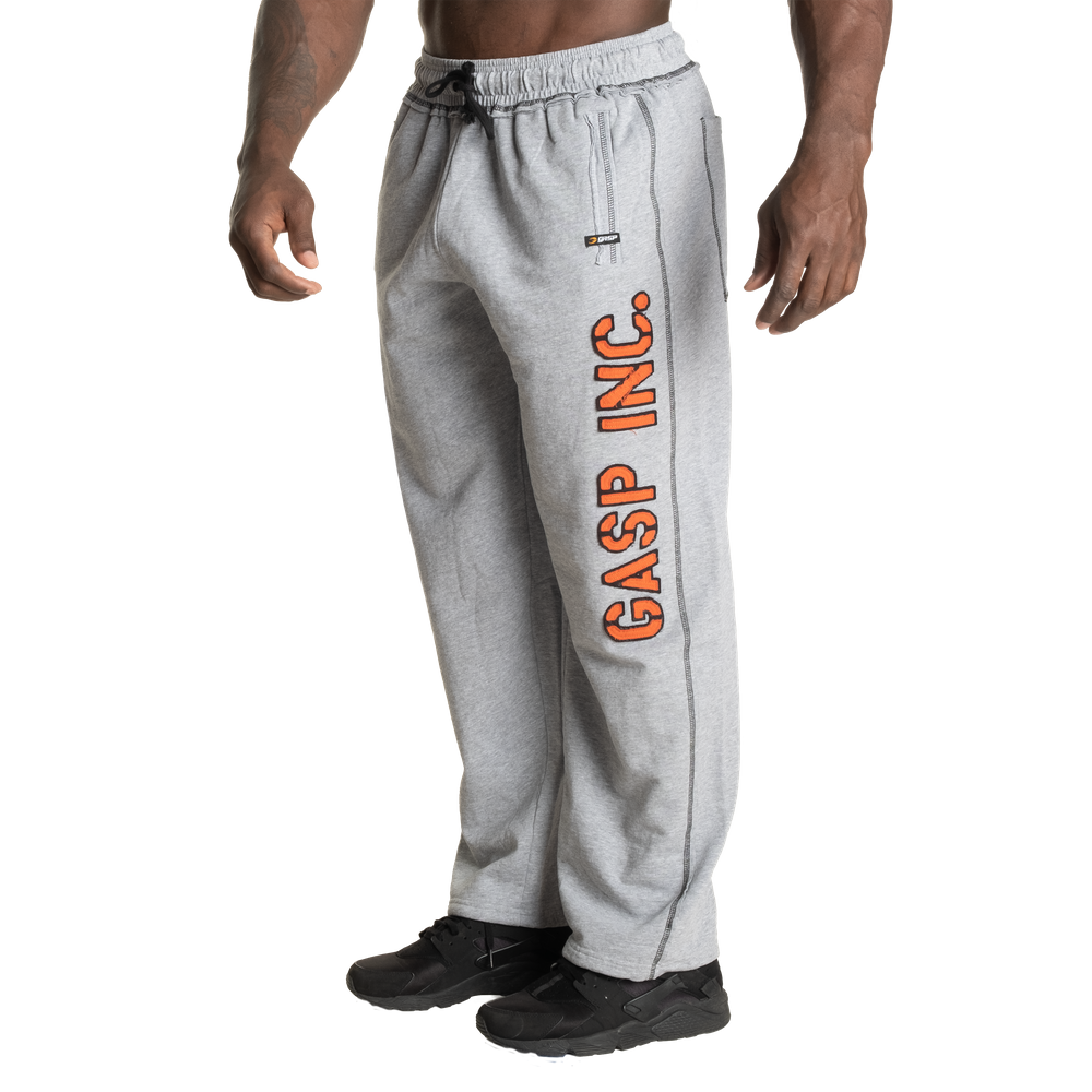 Gasp Vintage Division Sweatpants, Light grey melange/flame