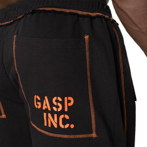 Gasp Vintage Division Sweatpants, Black/Flame