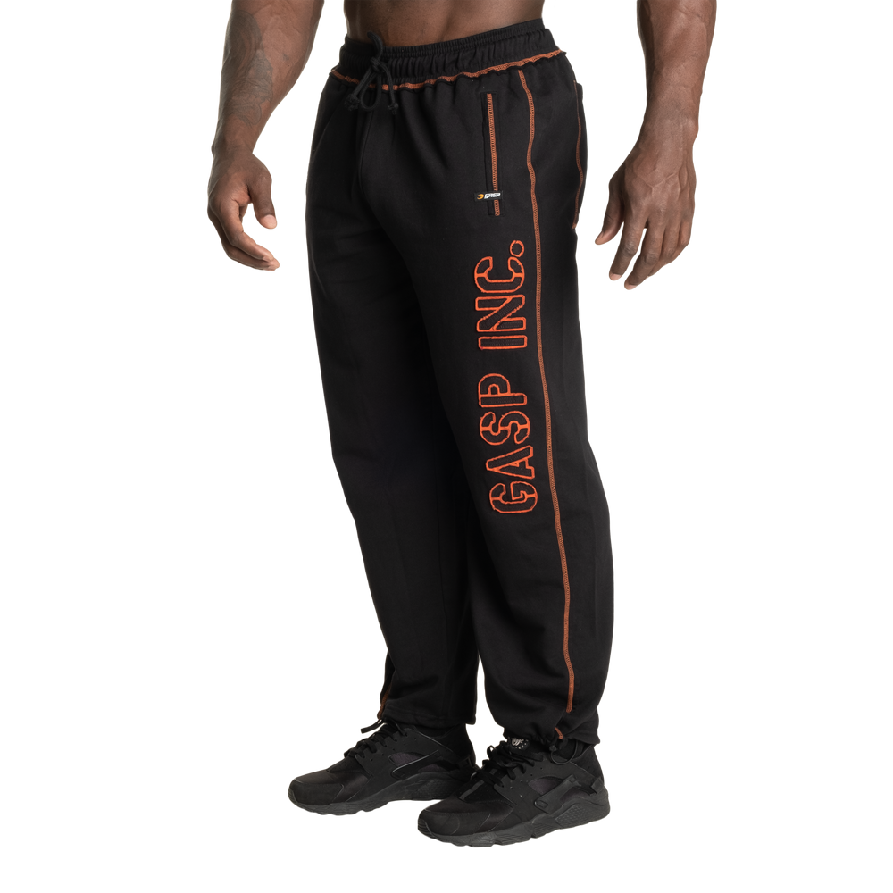 Gasp Vintage Division Sweatpants, Black/Flame