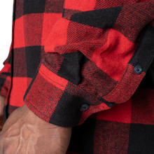 Gasp Heavy flannel shirt, Red/Black