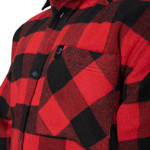 Gasp Heavy flannel shirt, Red/Black