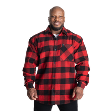 Gasp Heavy flannel shirt, Red/Black