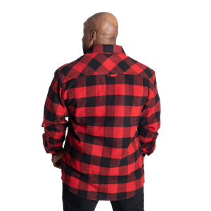 Gasp Heavy flannel shirt, Red/Black