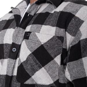 Gasp Heavy flannel shirt, Black/Grey