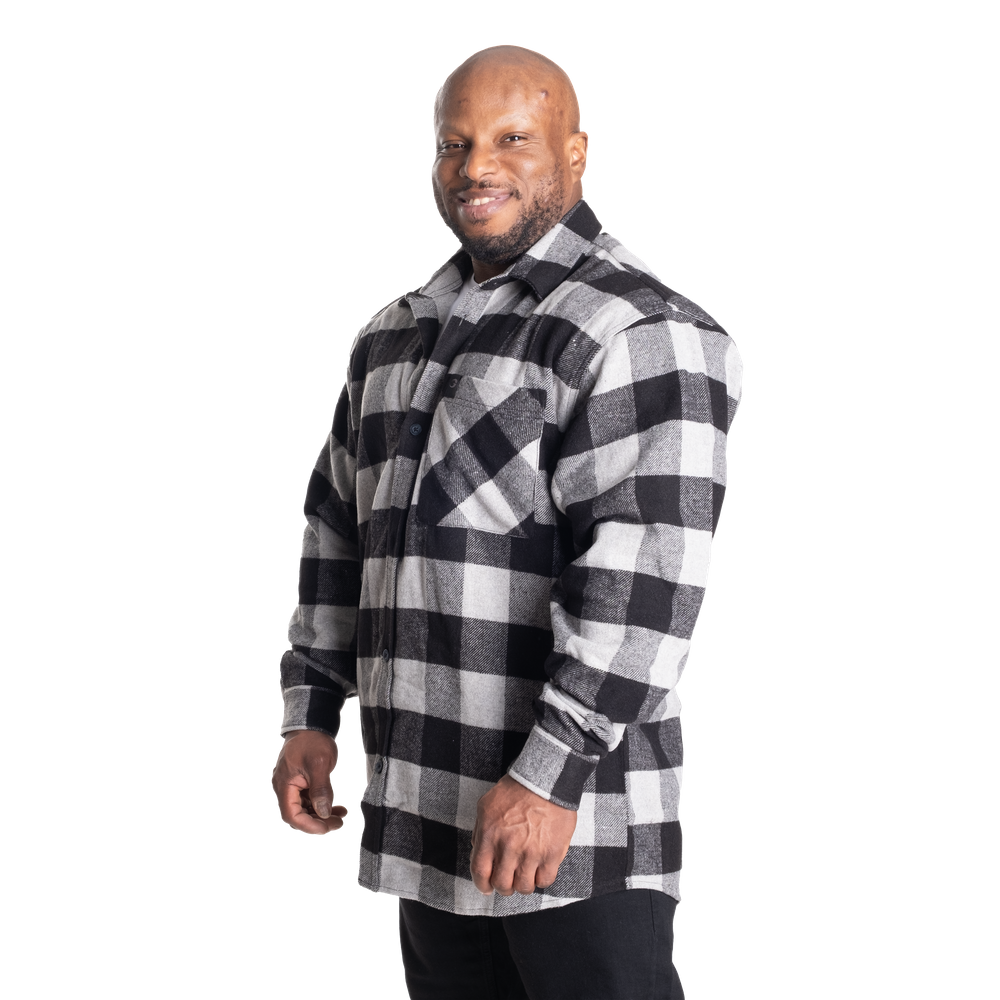 Gasp Heavy flannel shirt, Black/Grey