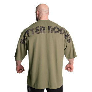 Better Bodies Team Iron Thermal Tee,Washed Green