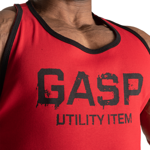 Gasp Ribbed T-Back Chili Red