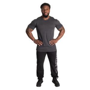 Better Bodies Standard Tee, Dark Grey Melange