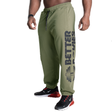 Better Bodies Stanton Sweatpants V2, Washed Green Long length