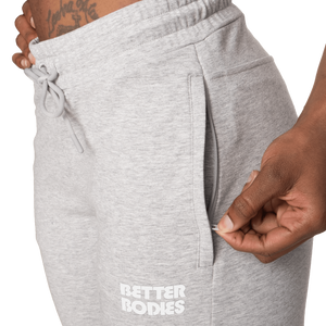 Better Bodies Empire Soft Joggers, Light Grey Melange