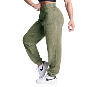 Better Bodies Acid Washed Sweatpants, Acid washed green