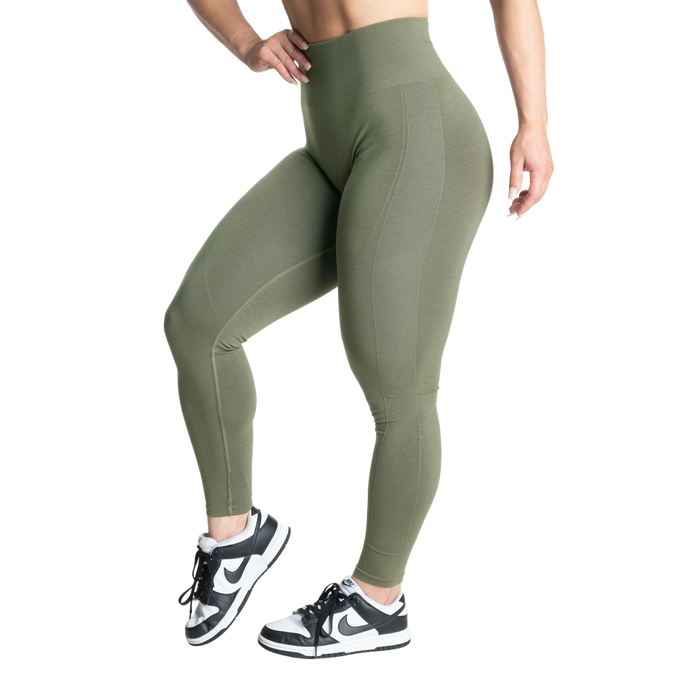 Better Bodies Scrunch Leggings, Washed Green