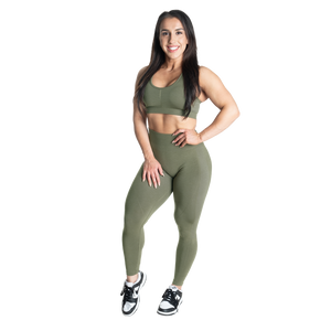 Better Bodies Scrunch Leggings, Washed Green