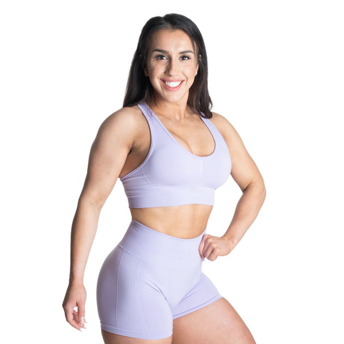 Better Bodies Scrunch Sports Bra, Cool Purple