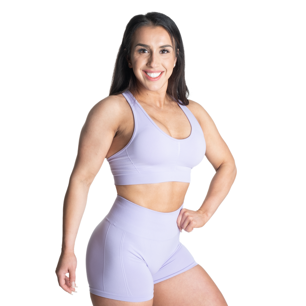 Better Bodies Scrunch Sports Bra, Cool Purple