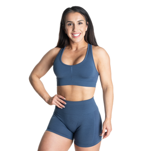 Better Bodies Scrunch Sports Bra, Sky Blue