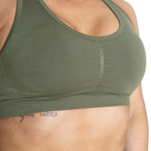 Better Bodies Scrunch Sports Bra, Washed Green