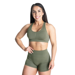 Better Bodies Scrunch Sports Bra, Washed Green