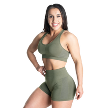 Better Bodies Scrunch Sports Bra, Washed Green