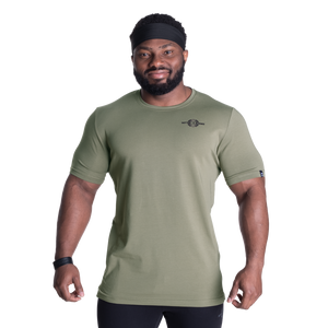 Better Bodies Essential Tapered Tee, Washed Green