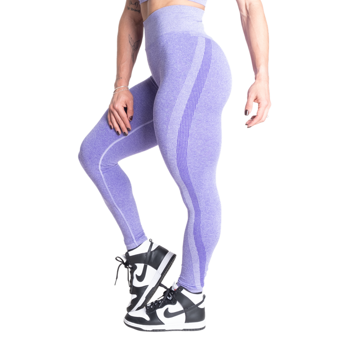 Better Bodies Curve Scrunch Leggings, Athletic purple melange