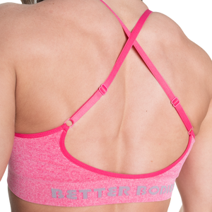 Better Bodies Curve scrunch bra  Hot Pink melange