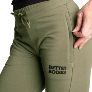 Better Bodies Empire Soft Joggers, Washed Green