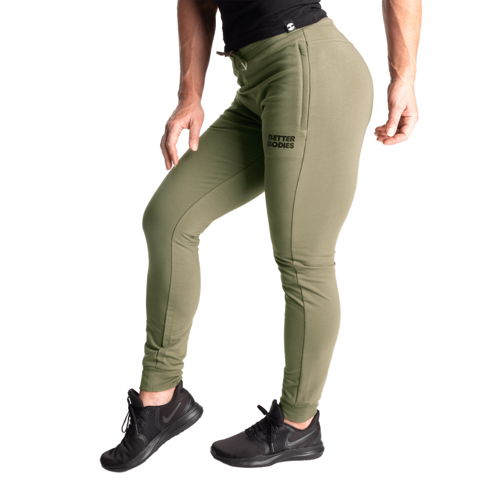 Better Bodies Empire Soft Joggers, Washed Green