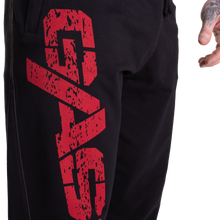 Gasp Vintage Sweat Pants Black/Red Long length