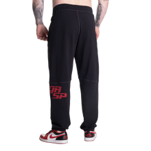 Gasp Vintage Sweat Pants Black/Red Long length