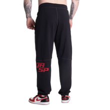 Gasp Vintage Sweat Pants Black/Red Regural length